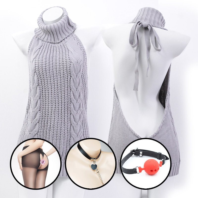 Ladies Sexy Backless Sweater