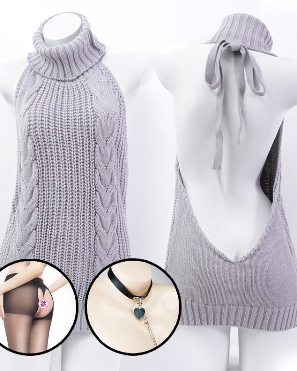 Ladies Sexy Backless Sweater