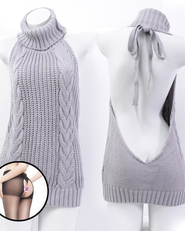 Ladies Sexy Backless Sweater