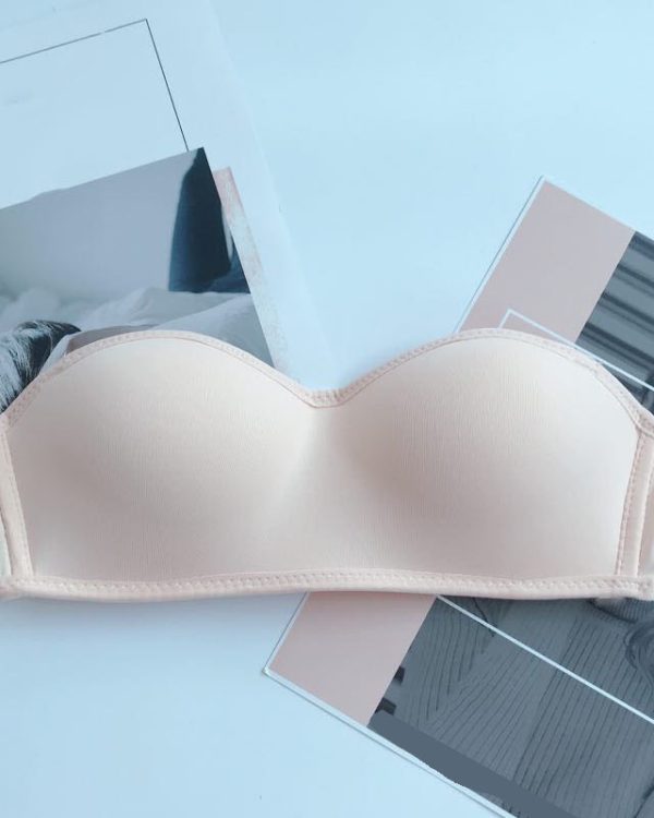 Gathered Non-Slip Lingerie Bra