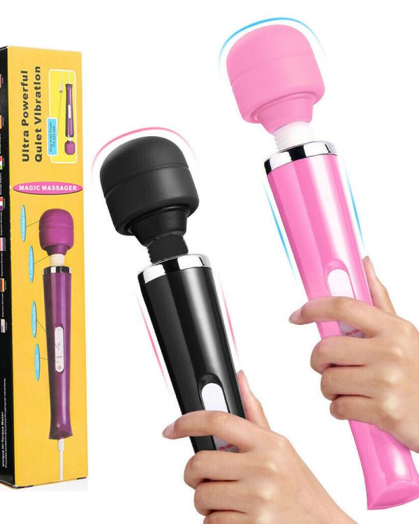 Handheld Massager 20 Speed Wand Vibrating Massage Magic Full Body Therapy Motor