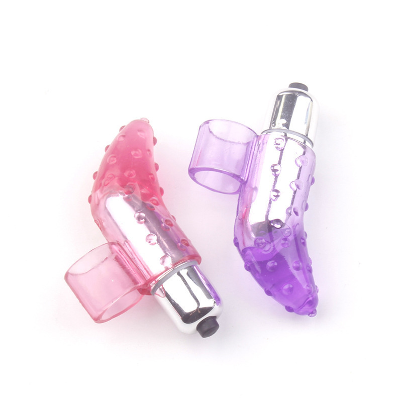 Vibrating Finger Caps Thumb Floating Dot Massage
