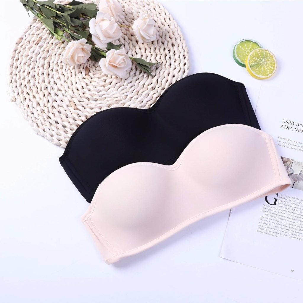 Gathered Non-Slip Lingerie Bra
