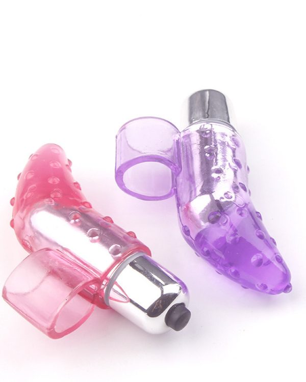 Vibrating Finger Caps Thumb Floating Dot Massage