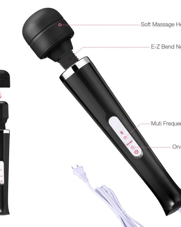Handheld Massager 20 Speed Wand Vibrating Massage Magic Full Body Therapy Motor