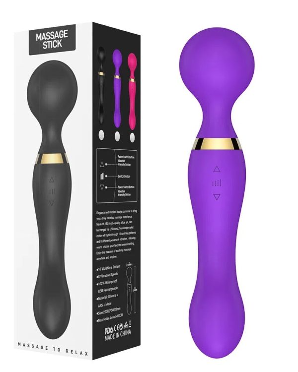 Multispeed Vibrating Rechargeable Magic Massager Wand Personal Full Body Therapy