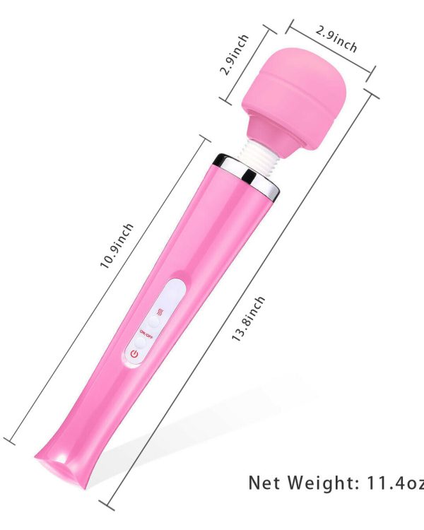 Handheld Massager 20 Speed Wand Vibrating Massage Magic Full Body Therapy Motor